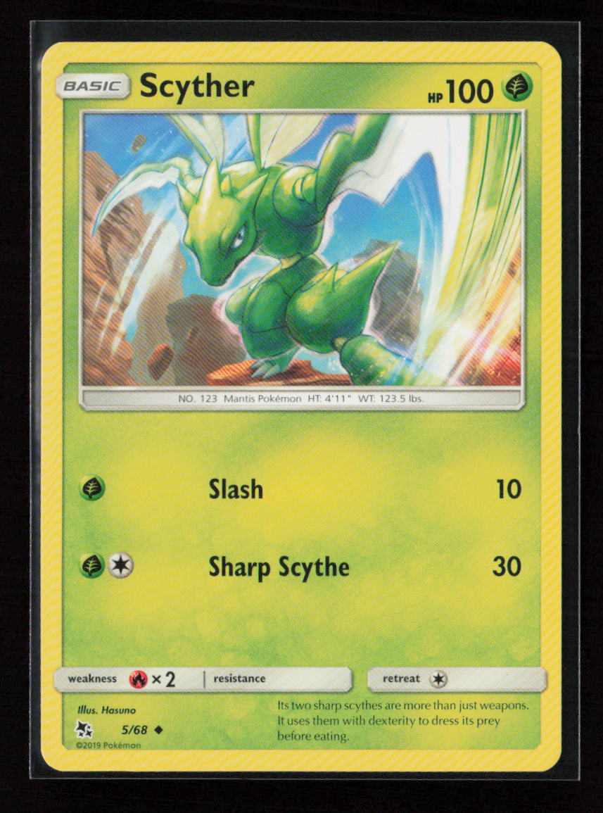 Scyther Uncommon Hidden Fates 5/68 NM