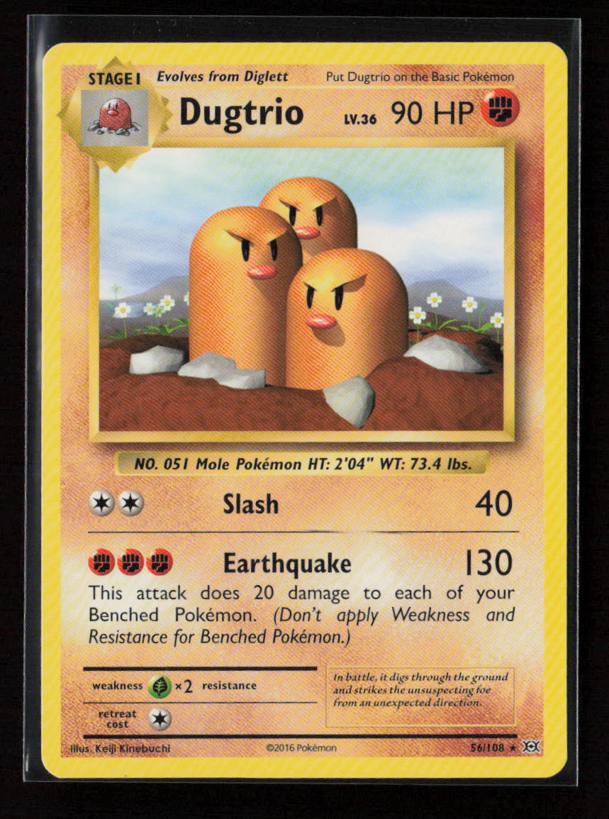 Dugtrio Rare XY - Evolutions 56/108 LP