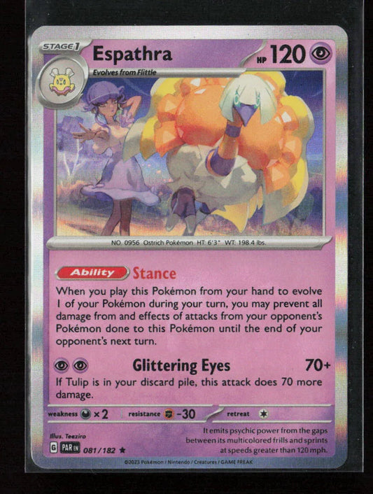 Espathra Rare SV04: Paradox Rift 081/182 NM - Kang's Collectibles
