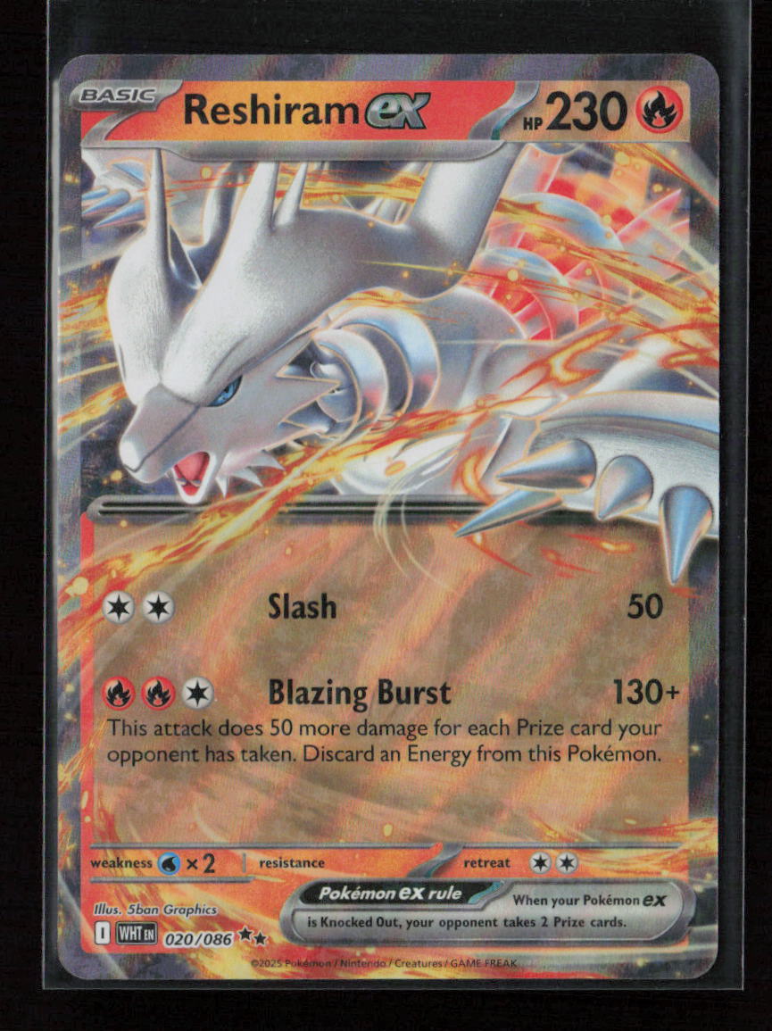 Reshiram ex Double Rare SV: White Flare 020/086 NM