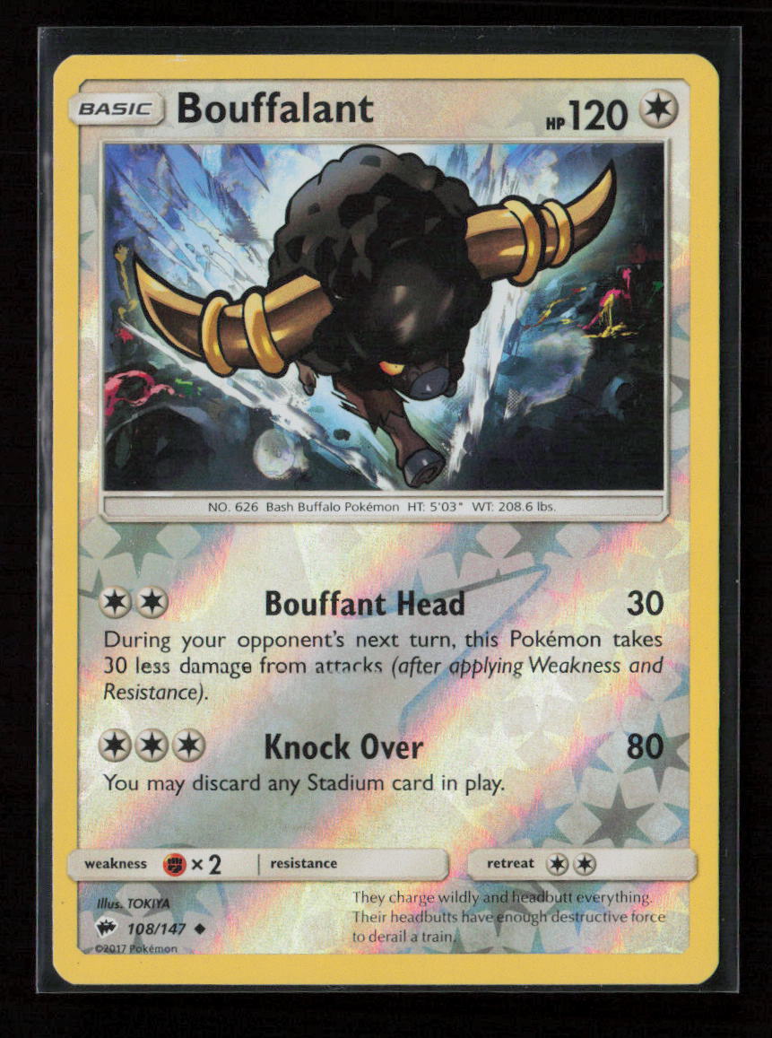 Bouffalant Uncommon SM - Burning Shadows 108/147 NM