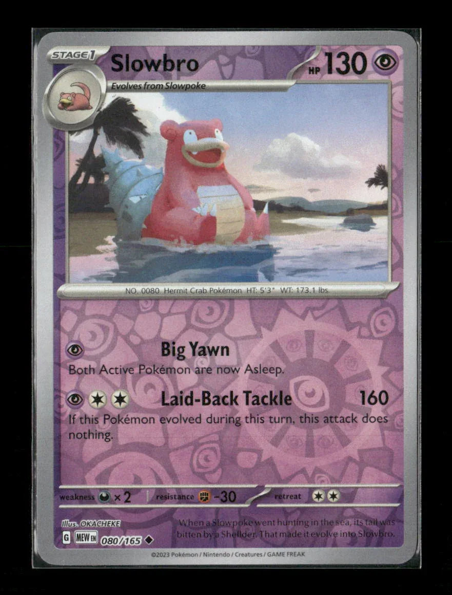 Slowbro Uncommon SV: Scarlet & Violet 151 080/165 LP - Kang's Collectibles