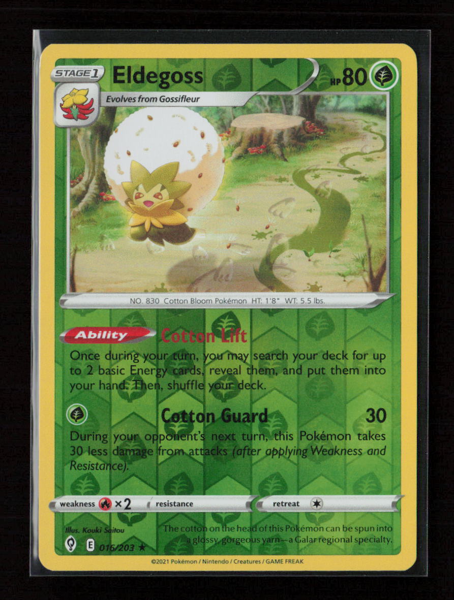 Eldegoss Holo Rare SWSH07: Evolving Skies 016/203 NM