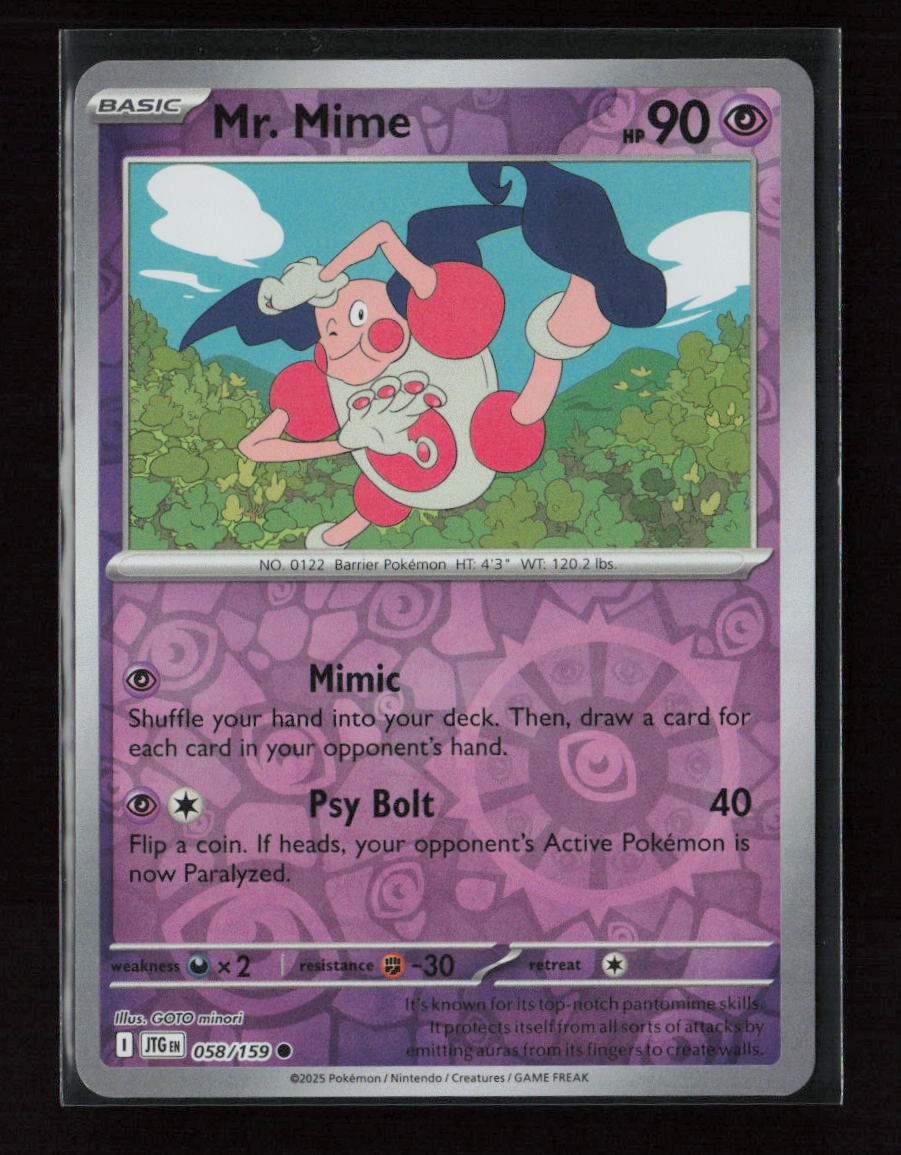 Mr. Mime Common SV09: Journey Together 058/159 NM