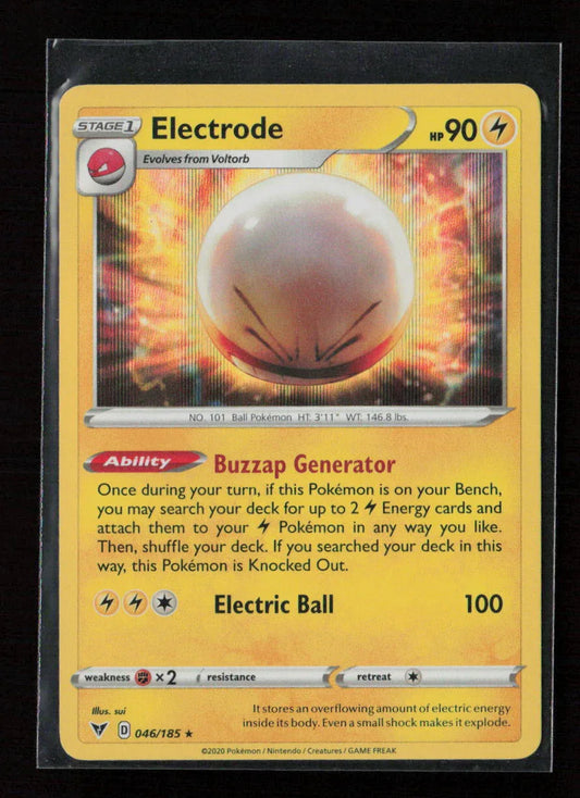 Electrode Holo Rare SWSH04: Vivid Voltage 046/185 NM - Kang's Collectibles