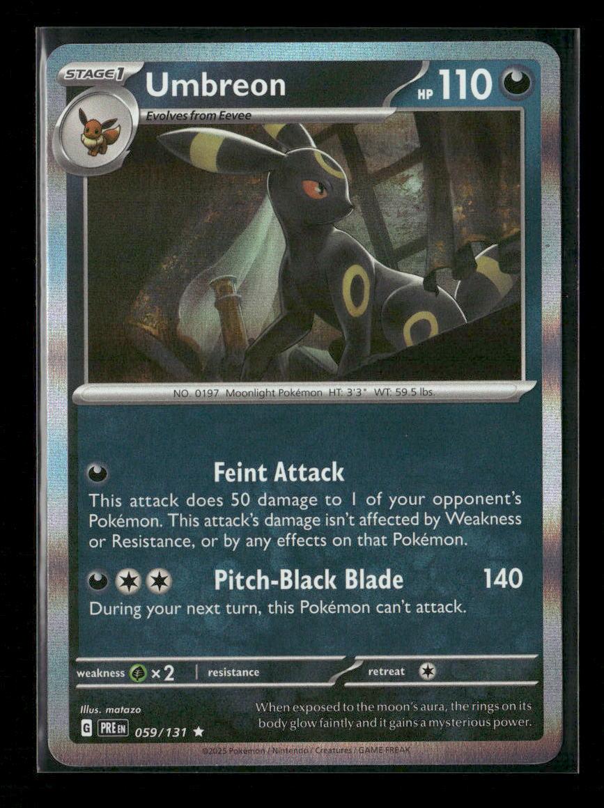 Umbreon Rare SV: Prismatic Evolutions 059/131 NM - Kang's Collectibles