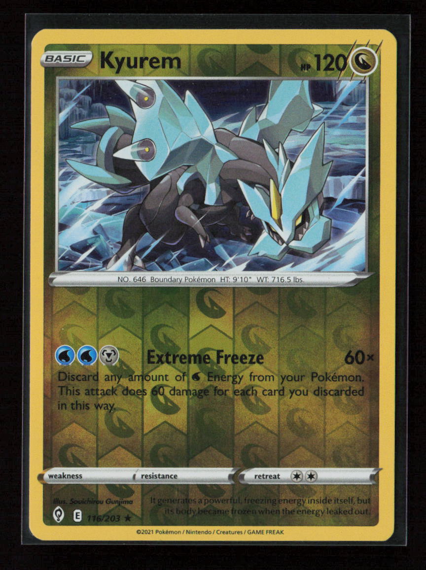 Kyurem Holo Rare SWSH07: Evolving Skies 116/203 NM