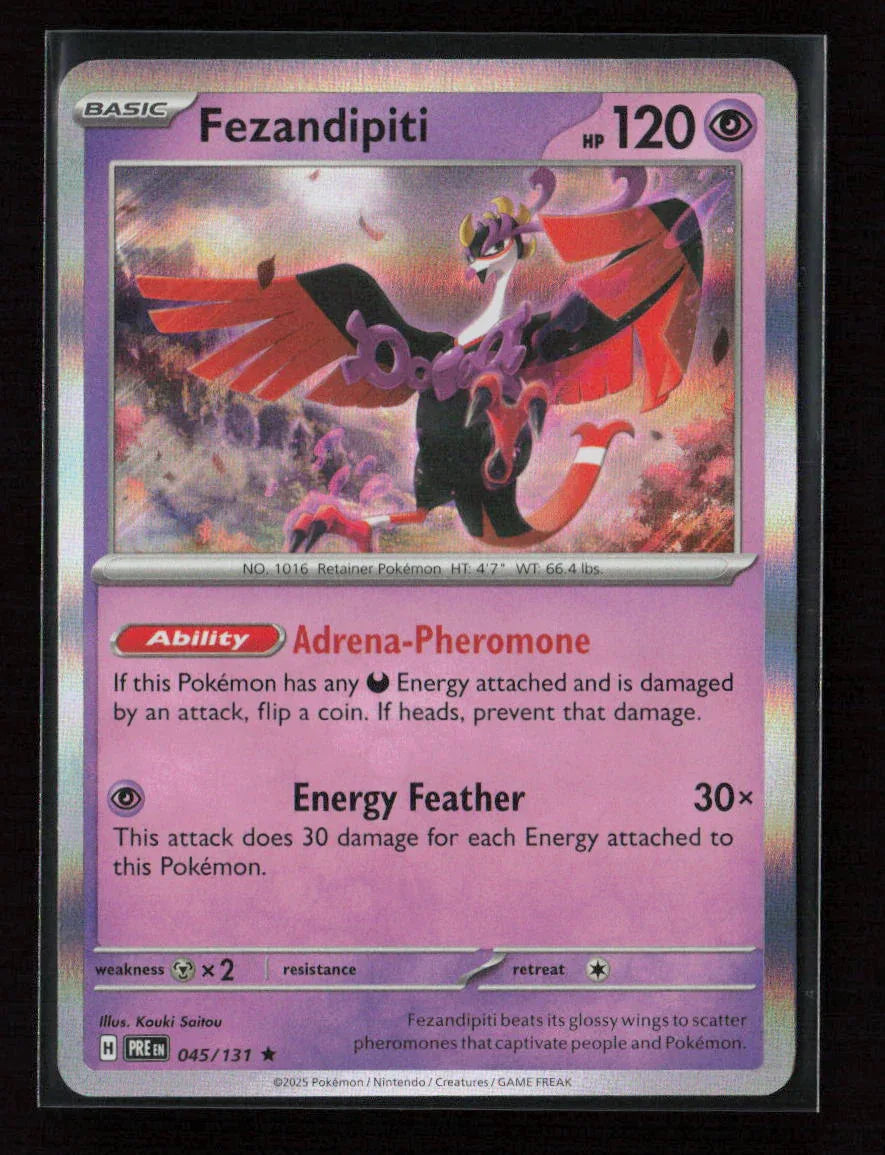 Fezandipiti Rare SV: Prismatic Evolutions 045/131 NM - Kang's Collectibles