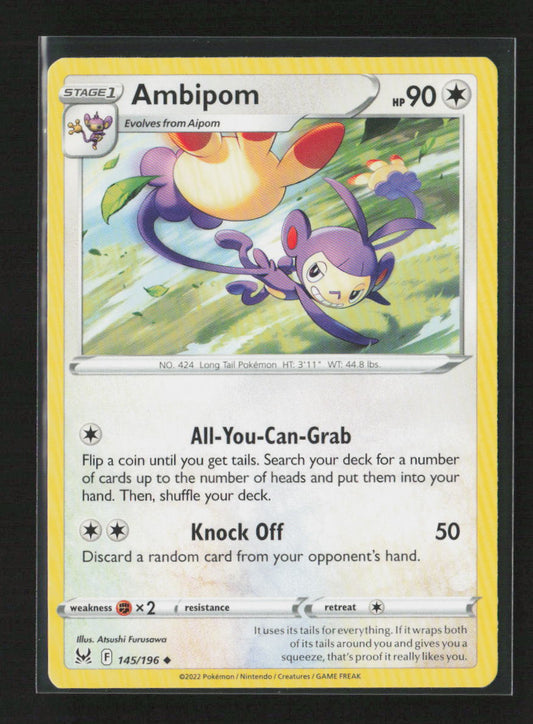 Ambipom Uncommon SWSH11: Lost Origin 145/196 NM