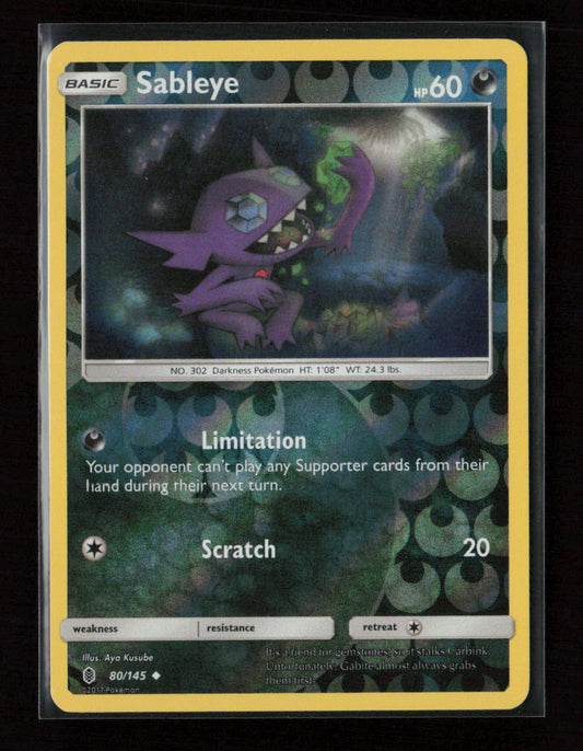 Sableye Uncommon SM - Guardians Rising 80/145 LP