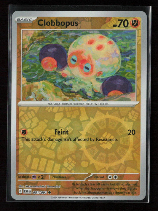 Clobbopus Common SV: Paldean Fates 051/091 NM - Kang's Collectibles