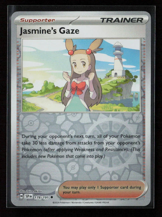 Jasmine's Gaze - Uncommon SV08: Surging Sparks 178/191 NM - Kang's Collectibles