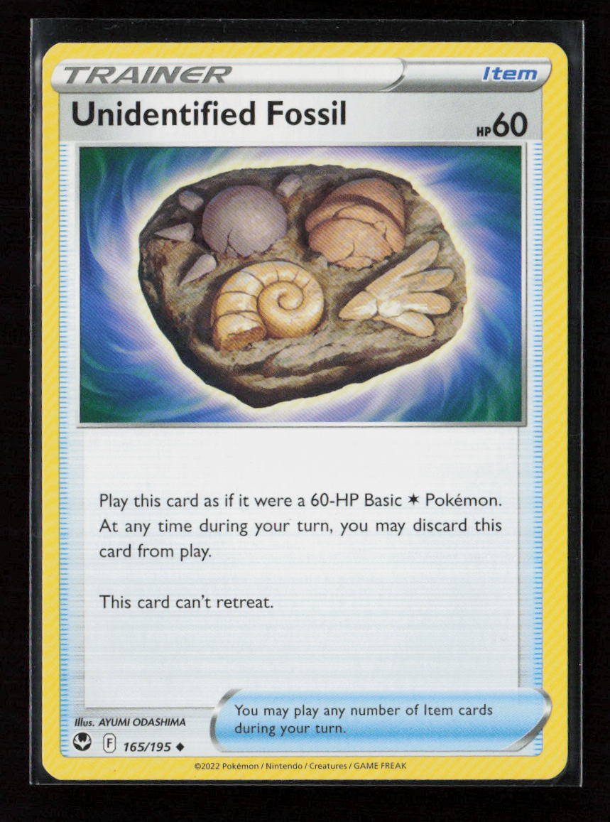 Unidentified Fossil Uncommon SWSH12: Silver Tempest 165/195 LP