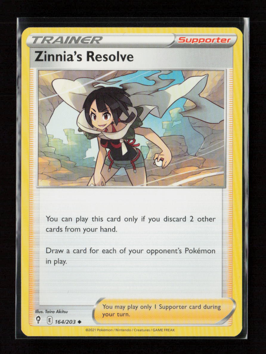 Zinnia's Resolve Uncommon SWSH07: Evolving Skies 164/203 LP
