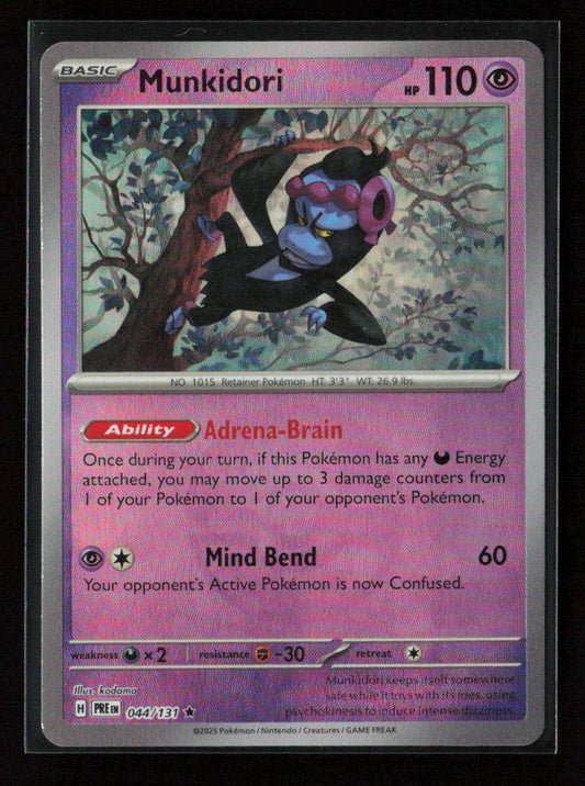 Munkidori (Poke Ball Pattern) Rare SV: Prismatic Evolutions 044/131 NM - Kang's Collectibles