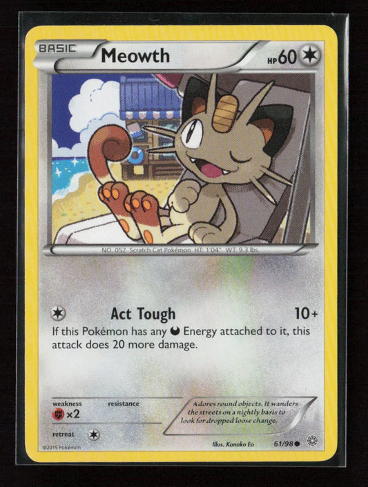 Meowth Common XY - Ancient Origins 61/98 LP - Kang's Collectibles