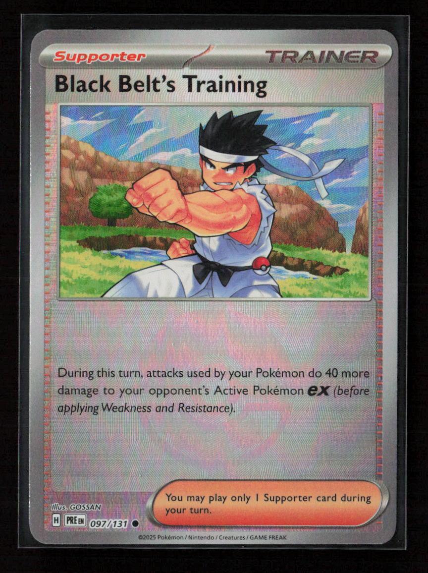 Black Belt's Training - (Poke Ball Pattern) Common SV: Prismatic Evolutions 097/131 NM - Kang's Collectibles