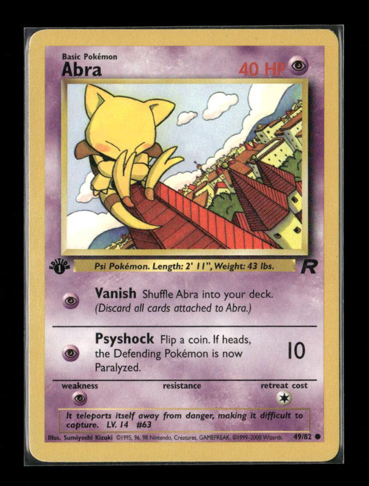 Abra Common Team Rocket 49/82 LP - Kang's Collectibles