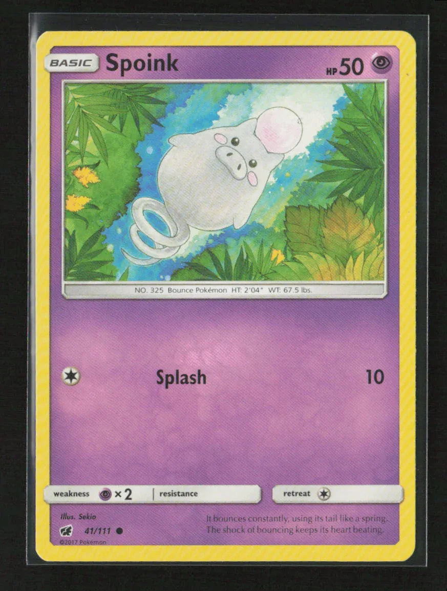 Spoink Common SM - Crimson Invasion 41/111 LP - Kang's Collectibles