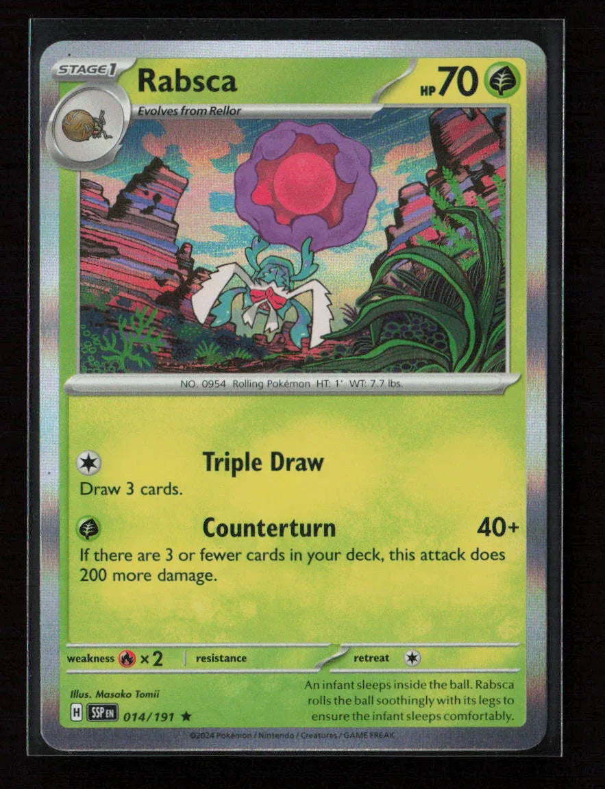 Rabsca Rare SV08: Surging Sparks 014/191 NM - Kang's Collectibles