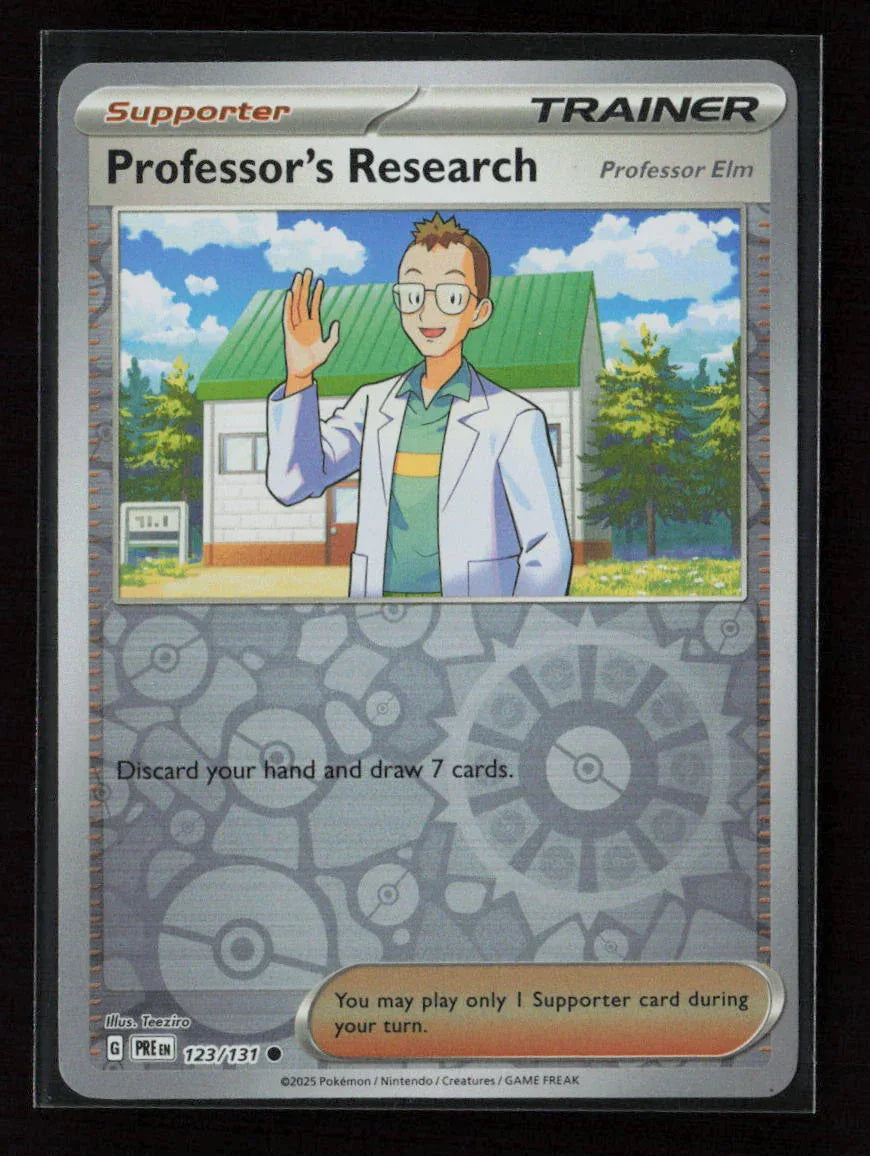 Professor's Research [Professor Elm] Common SV: Prismatic Evolutions 123/131 NM - Kang's Collectibles