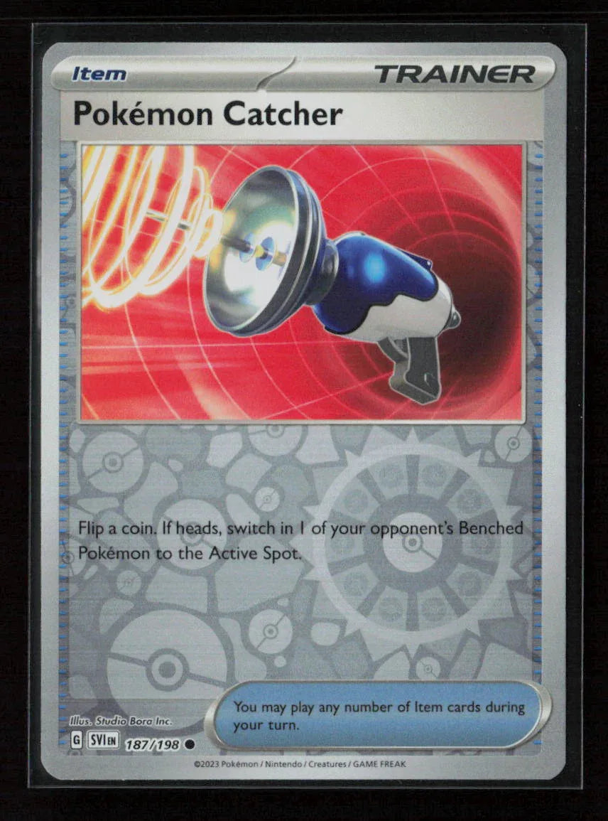 Pokemon Catcher Common SV01: Scarlet & Violet Base Set 187/198 NM - Kang's Collectibles