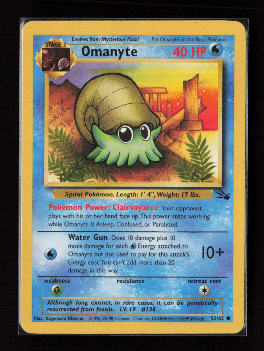 Omanyte Common Fossil 52/62 LP