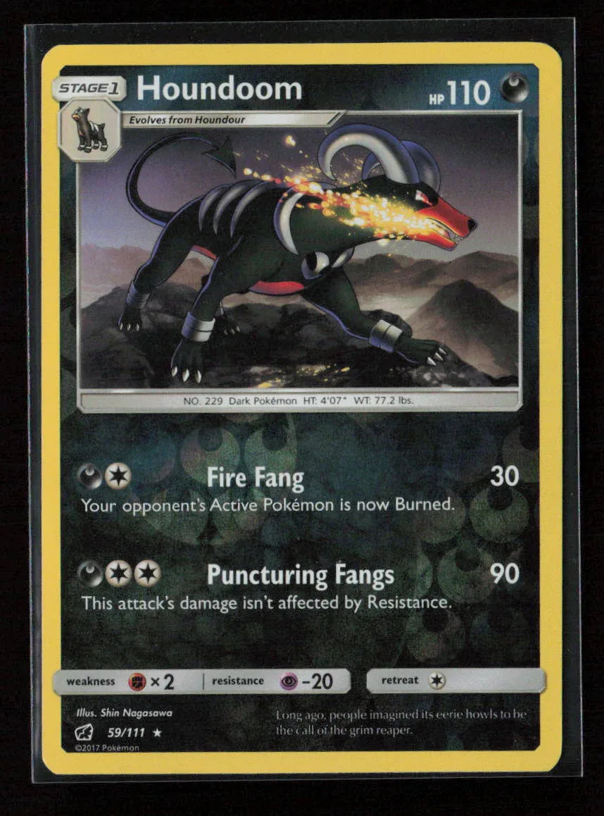 Houndoom Rare SM - Crimson Invasion 59/111 LP - Kang's Collectibles