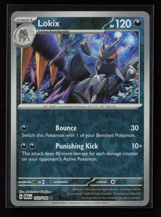Lokix Rare SV04: Paradox Rift 122/182 NM - Kang's Collectibles