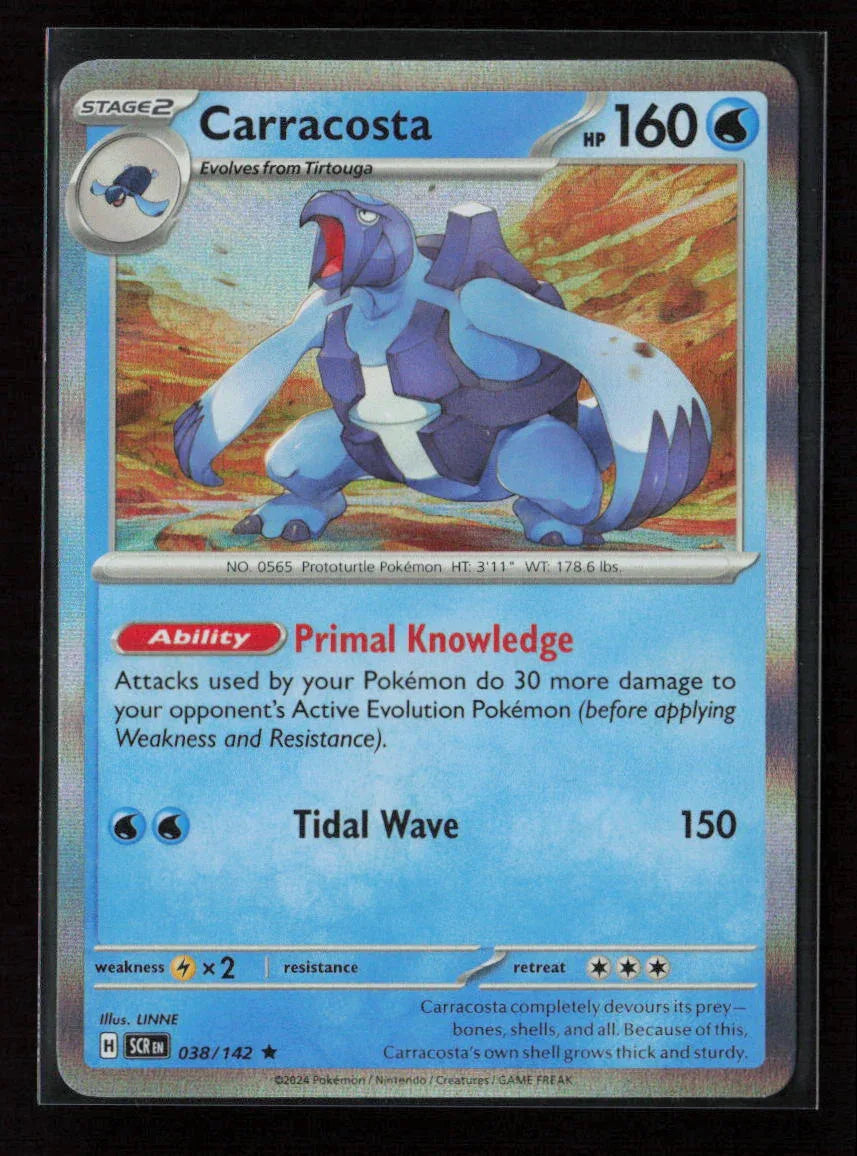 Carracosta Rare SV07: Stellar Crown 038/142 NM - Kang's Collectibles