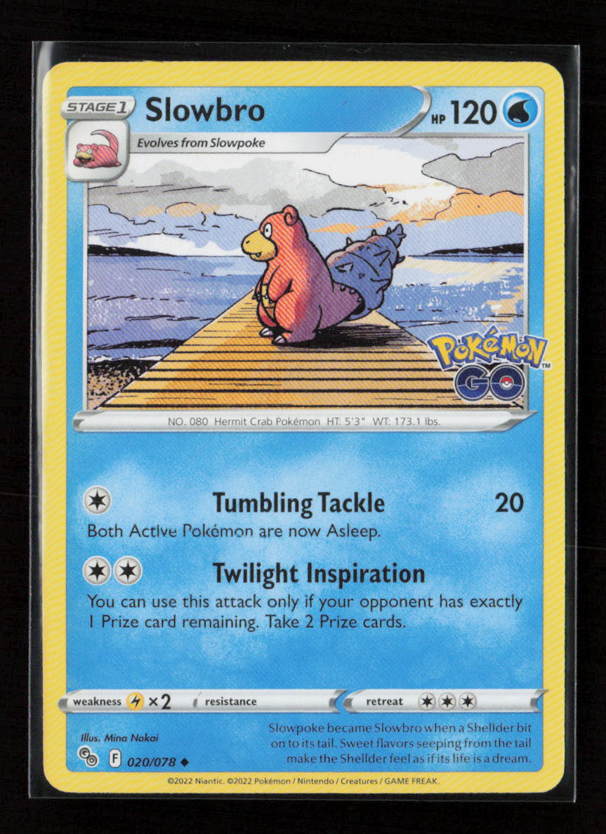 Slowbro Uncommon Pokemon GO 020/078 LP