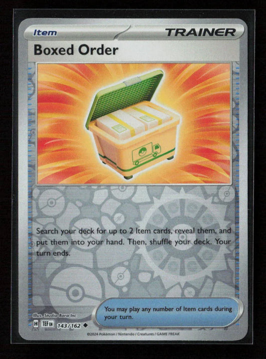 Boxed Order Uncommon SV05: Temporal Forces 143/162 NM - Kang's Collectibles