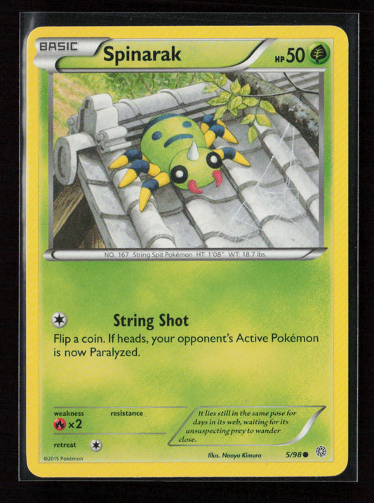 Spinarak Common XY - Ancient Origins 5/98 MP