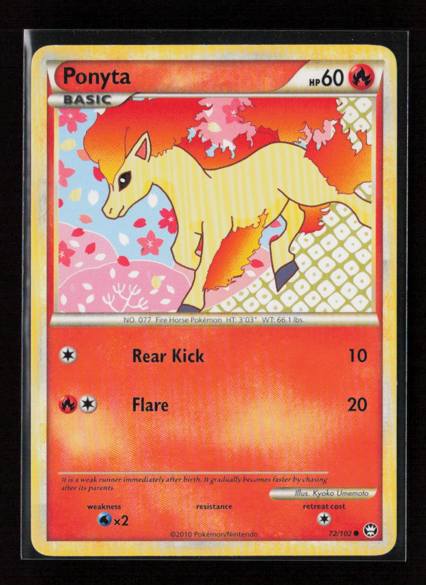 Ponyta Common Triumphant 72/102 MP
