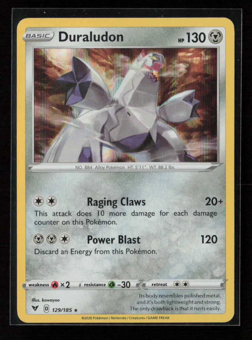 Duraludon Holo Rare SWSH04: Vivid Voltage 129/185 NM - Kang's Collectibles