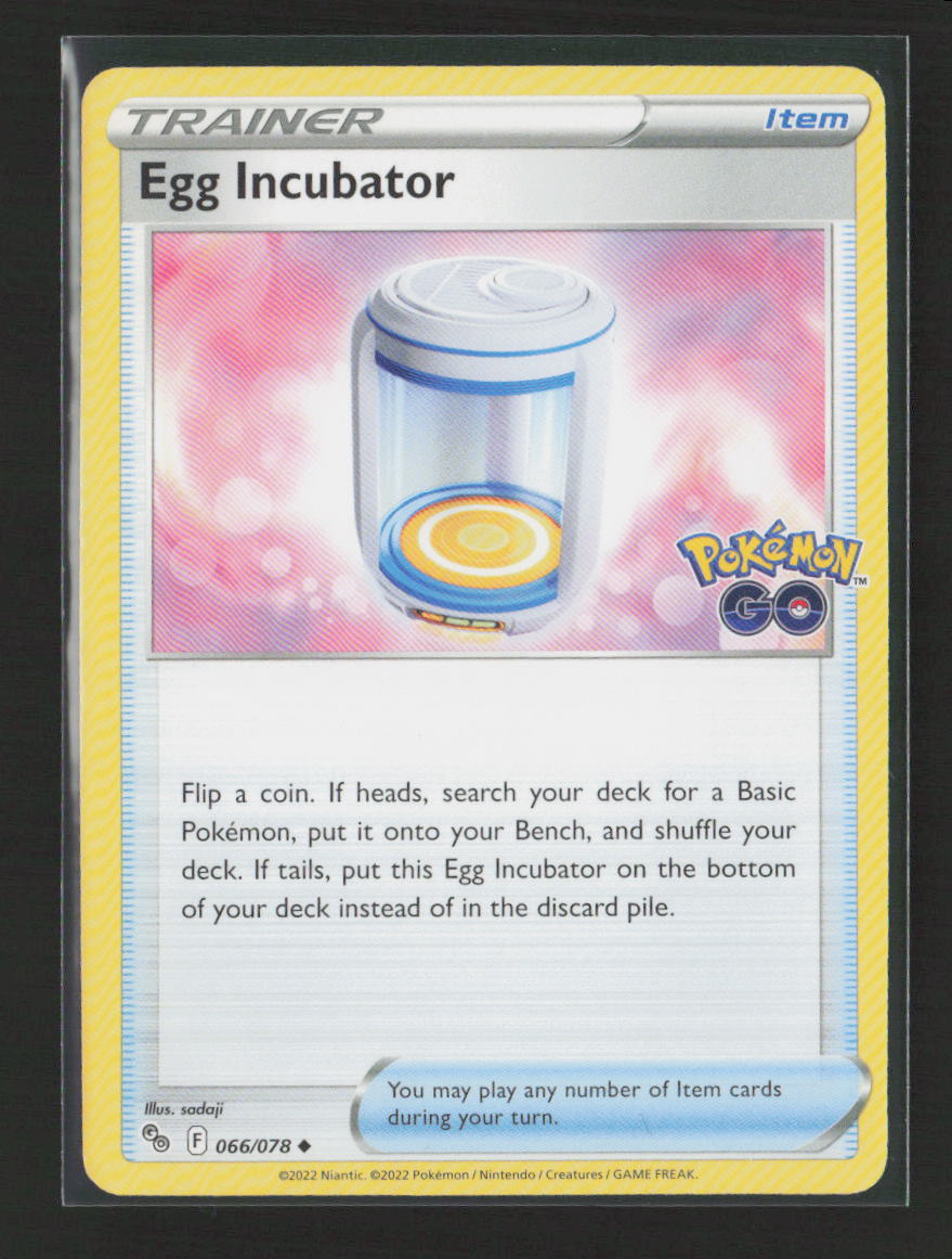 Egg Incubator Uncommon Pokemon GO 066/078 NM