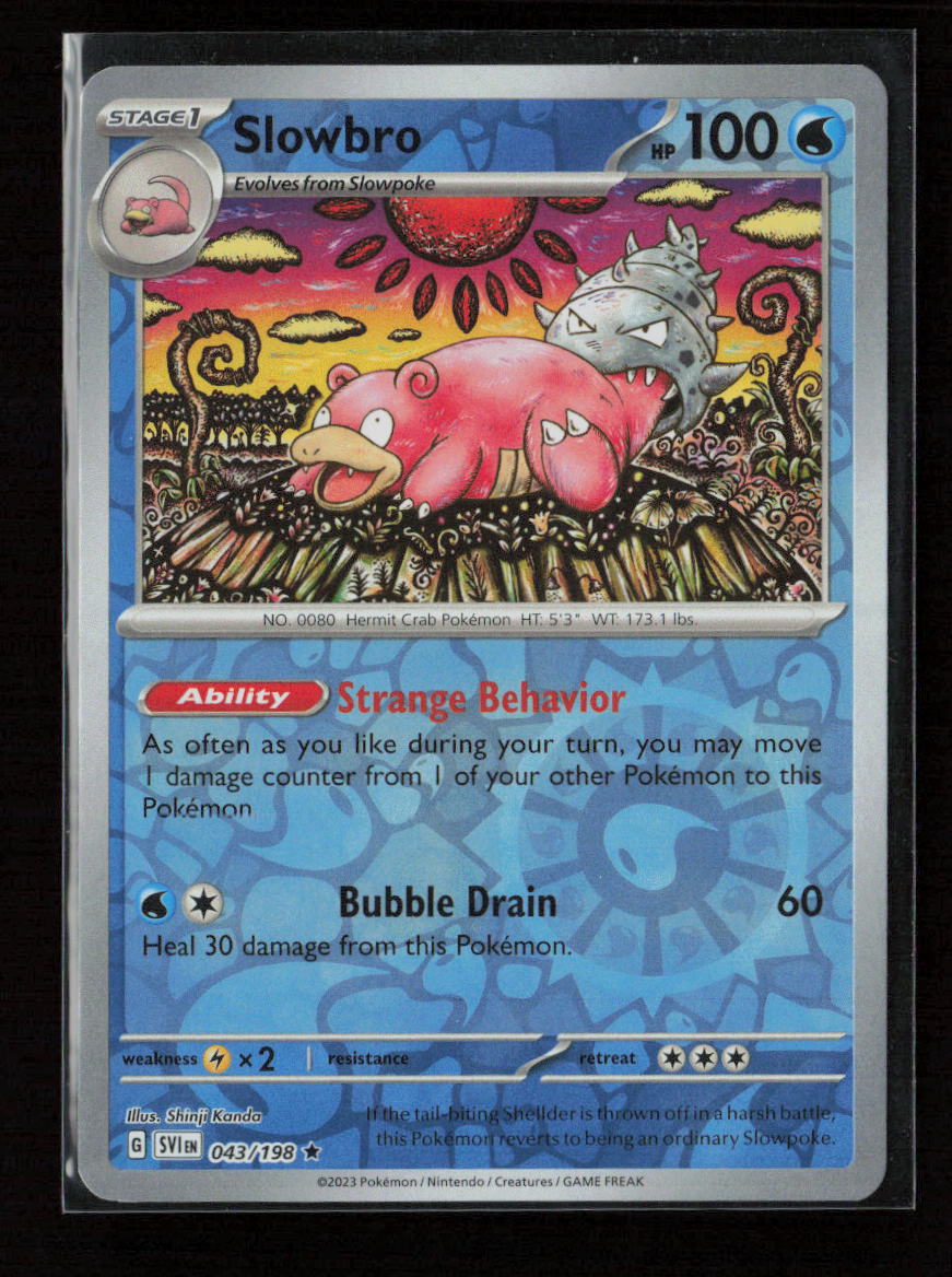 Slowbro Rare SV01: Scarlet & Violet Base Set 043/198 NM