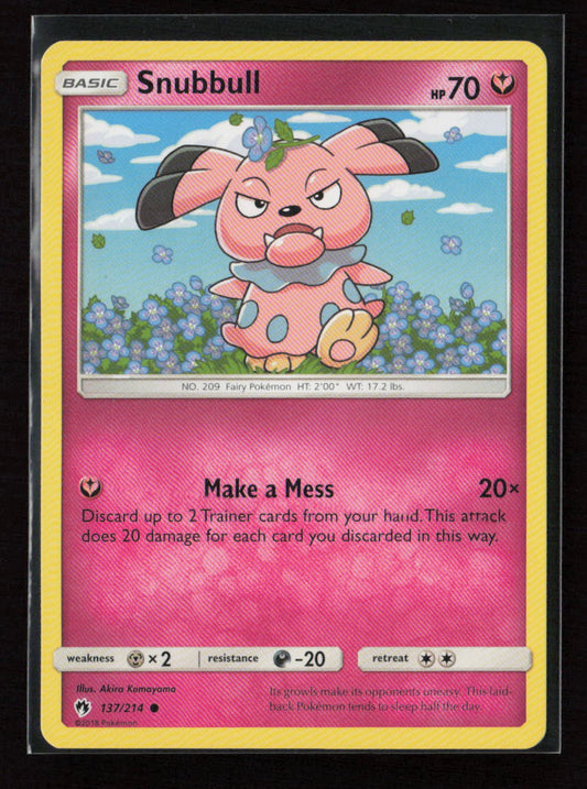 Snubbull Common SM - Lost Thunder 137/214 LP