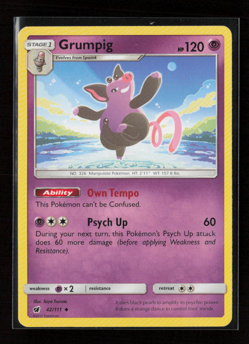 Grumpig Uncommon SM - Crimson Invasion 42/111 LP