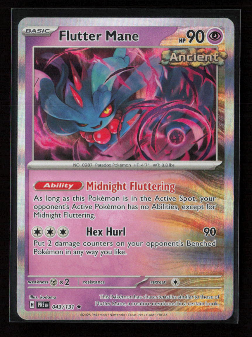 Flutter Mane Rare SV: Prismatic Evolutions 043/131 NM