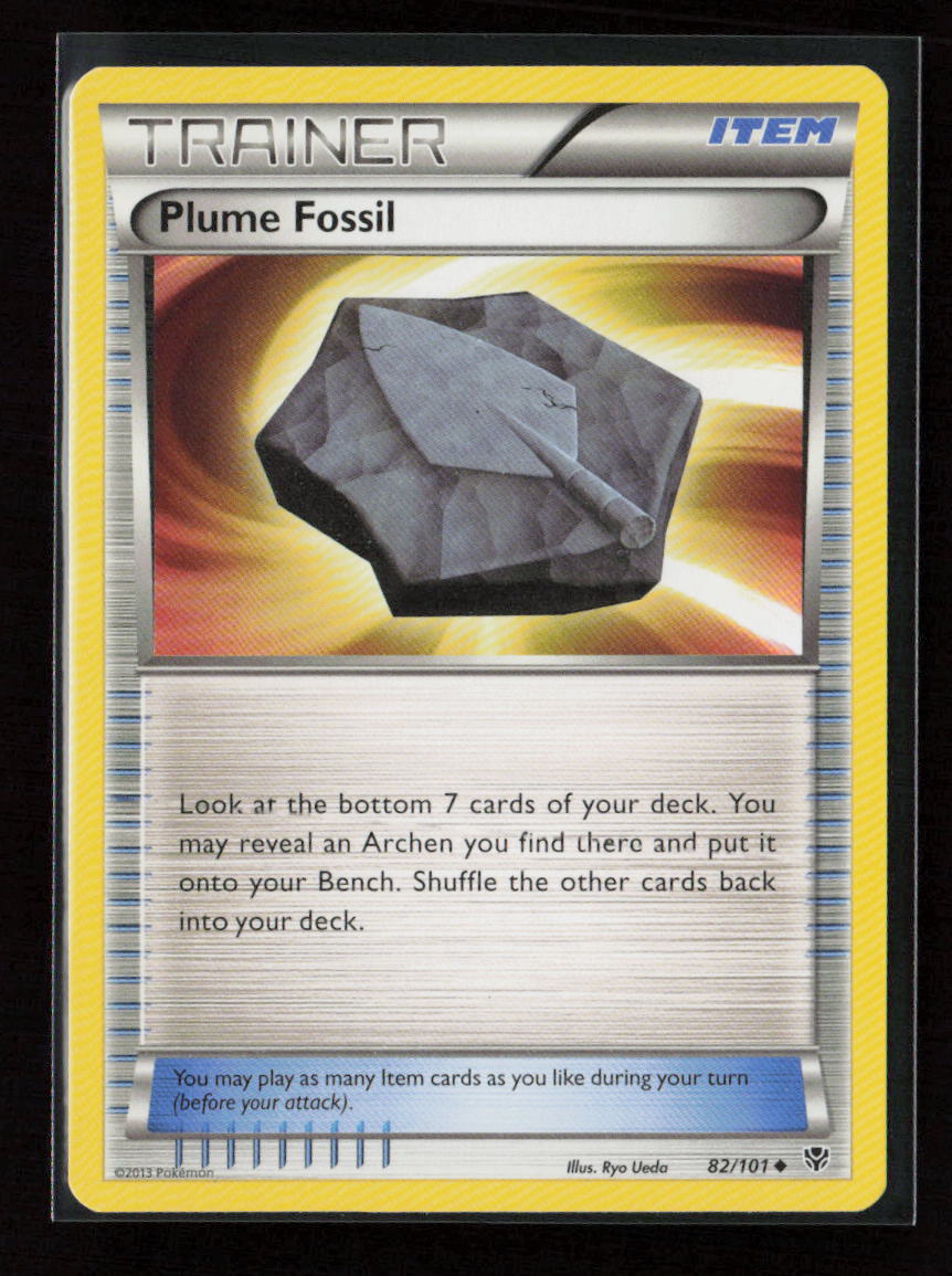 Plume Fossil Uncommon Plasma Blast 82/101 NM