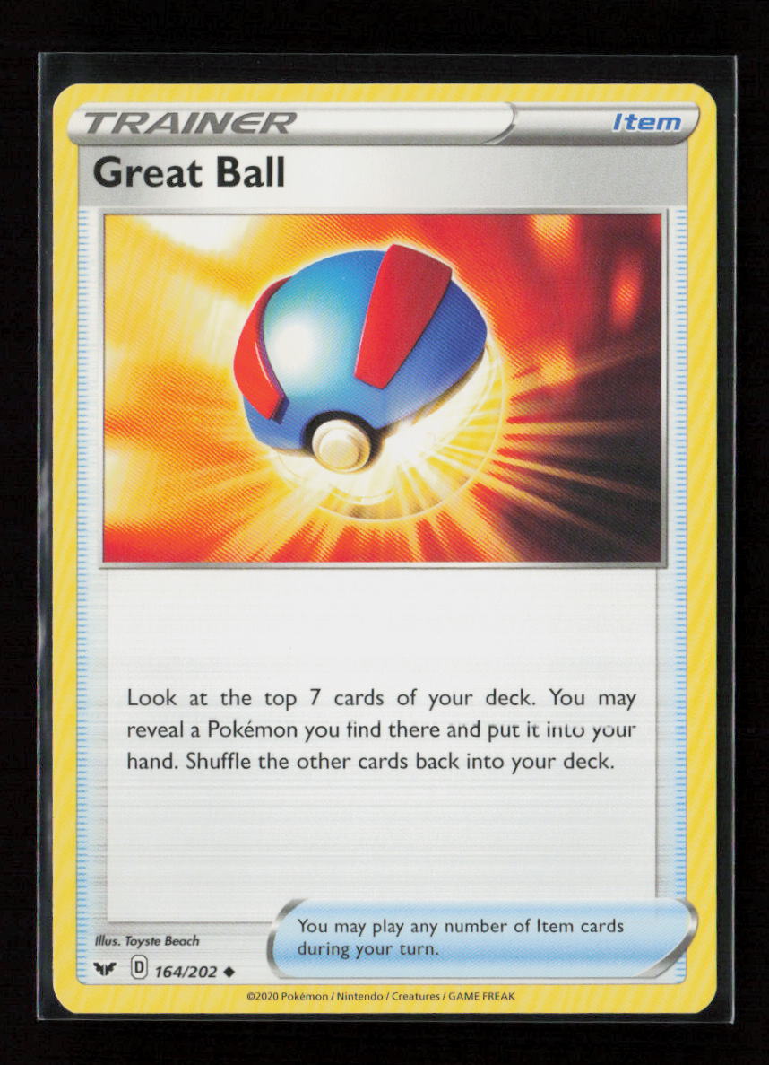 Great Ball Uncommon SWSH01: Sword & Shield Base Set 164/202 LP