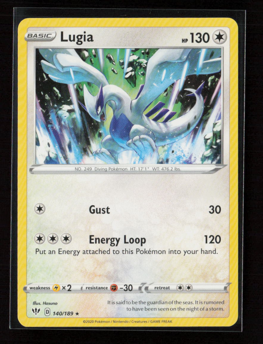 Lugia Rare SWSH03: Darkness Ablaze 140/189 LP
