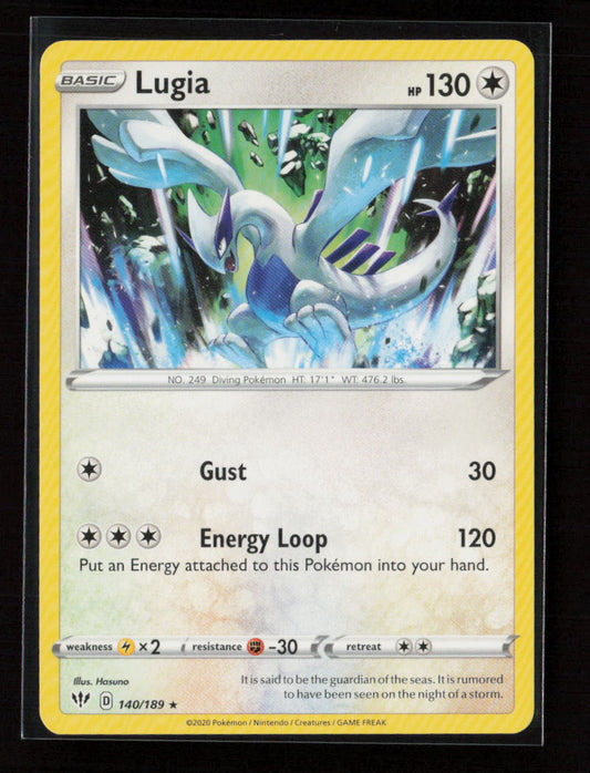 Lugia Rare SWSH03: Darkness Ablaze 140/189 LP