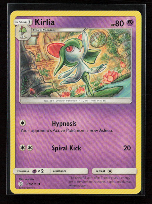 Kirlia Uncommon SM - Cosmic Eclipse 81/236 LP