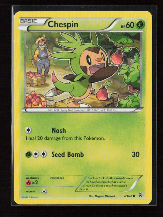 Chespin (7) Common XY - BREAKthrough 7/162 LP - Kang's Collectibles