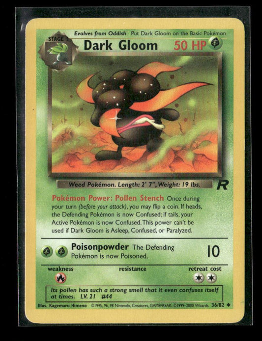Dark Gloom Uncommon Team Rocket 36/82 LP - Kang's Collectibles
