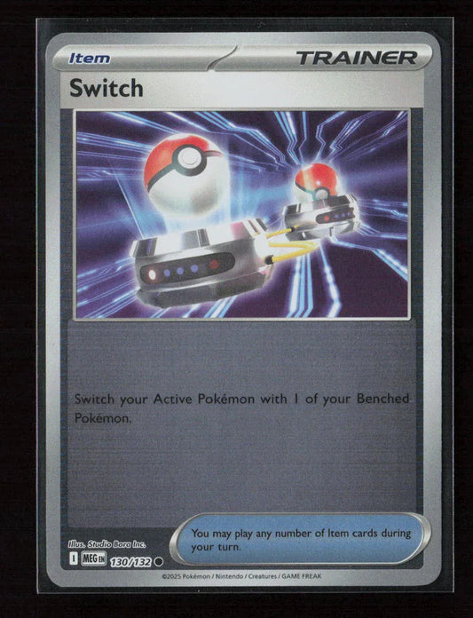 Switch Common ME01: Mega Evolution 130/132 NM - Kang's Collectibles