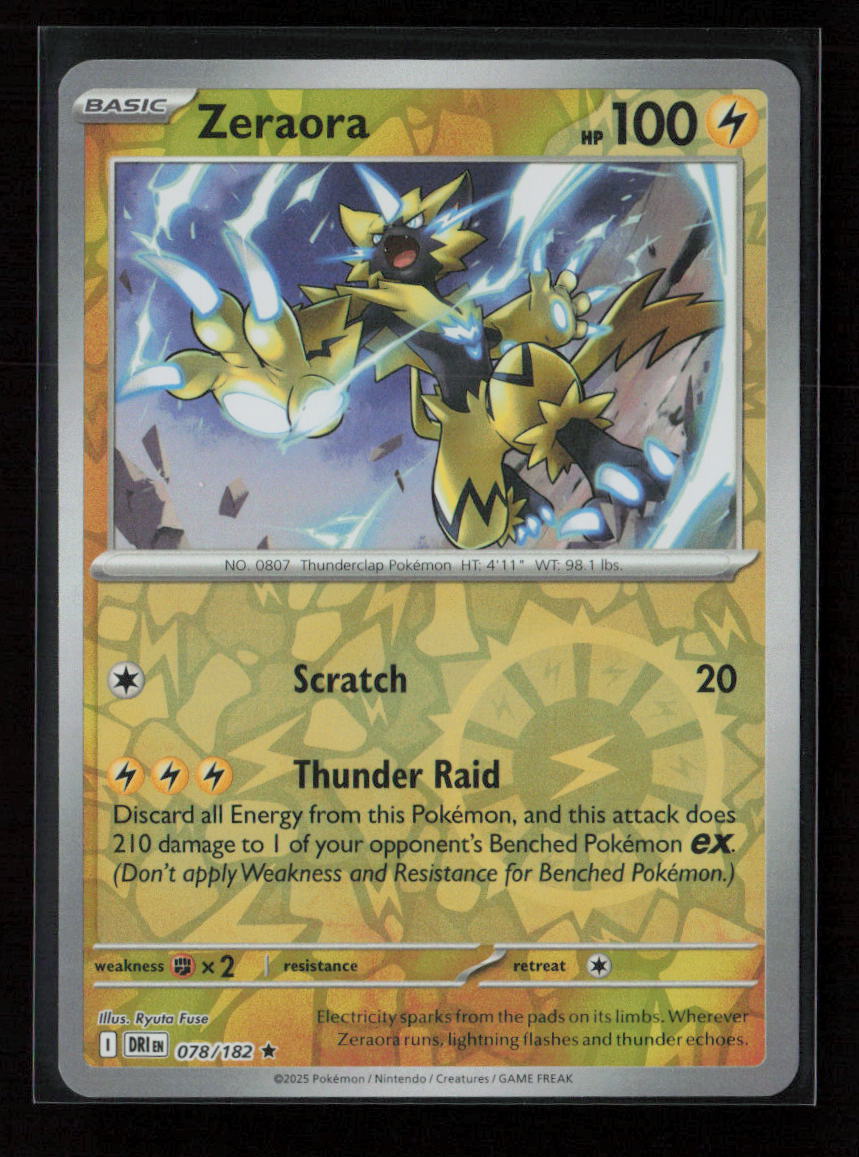 Zeraora Rare SV10: Destined Rivals 078/182 NM