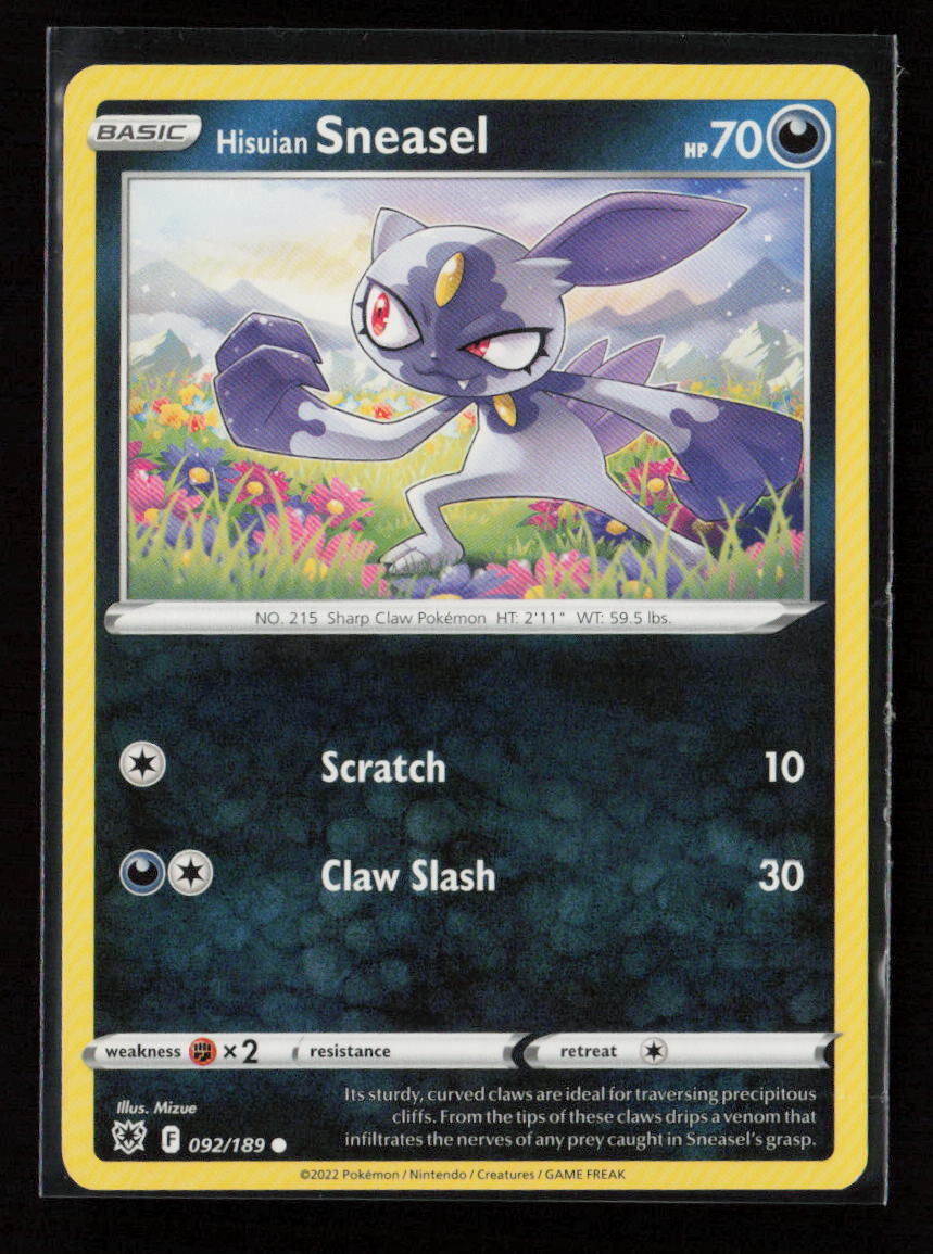 Hisuian Sneasel Common SWSH10: Astral Radiance 092/189 LP
